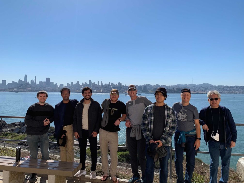 Team photo at Alcatraz